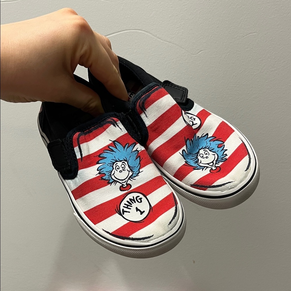 Sketchers Dr. Seuss Kids Sneakers - Red and Black - Picture 2 of 8